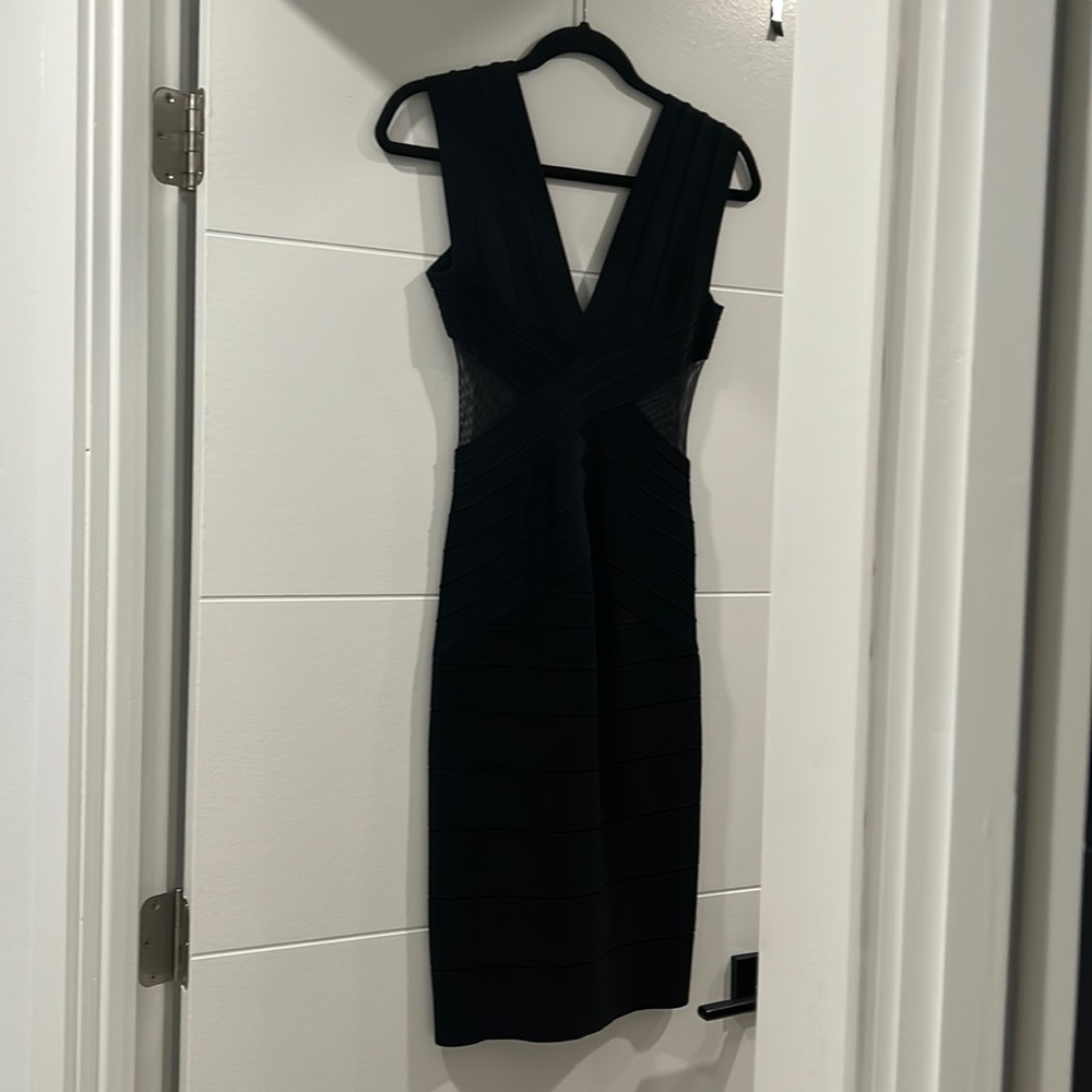 Herve Leger bandage midi dress